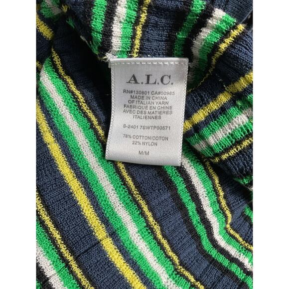 A.L.C. 'Iris' Green Sheer Top Size M - Picture 5 of 5